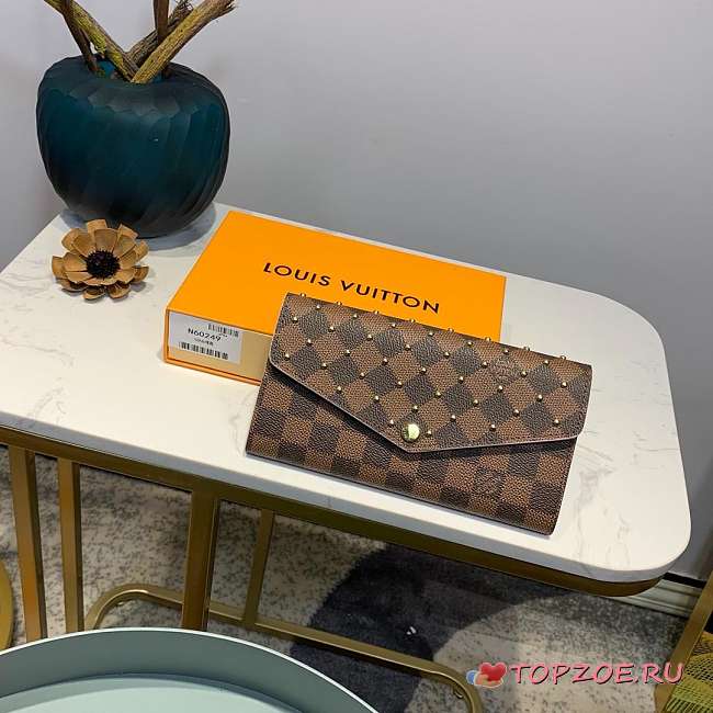 LV ENVELOPE WALLET RIVET INLAY - 1