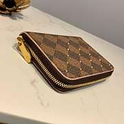 LV ZIPPY ZIPPER ZERO WALLET RIVET INLAY - 6
