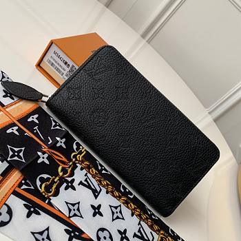 LV HOLLOW SINGLE PULL WALLET M58431 BLACK