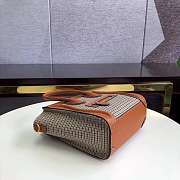 CELINE NANO LUGGAGE BAG IN TWEED AND SMOOTH CALFSKIN - 6