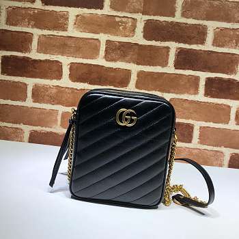 NEW GUCCI SHOULDER BAG CHAIN BAG BLACK
