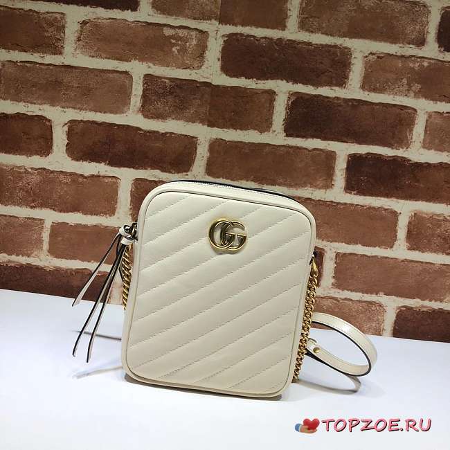 NEW GUCCI SHOULDER BAG CHAIN BAG WHITE - 1