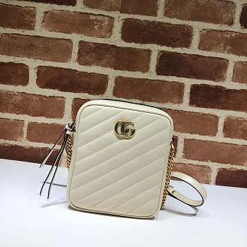 NEW GUCCI SHOULDER BAG CHAIN BAG WHITE
