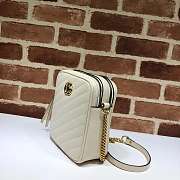 NEW GUCCI SHOULDER BAG CHAIN BAG WHITE - 3