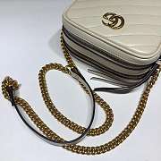 NEW GUCCI SHOULDER BAG CHAIN BAG WHITE - 2