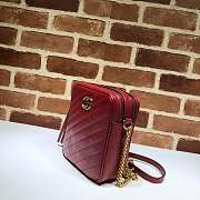 NEW GUCCI SHOULDER BAG CHAIN BAG RED - 2