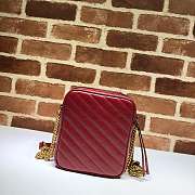 NEW GUCCI SHOULDER BAG CHAIN BAG RED - 4