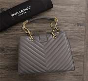 YSL SAINT LAURENT MONOGRAMM GRAY - 5