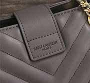 YSL SAINT LAURENT MONOGRAMM GRAY - 6