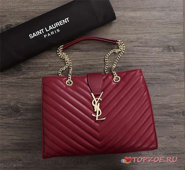 YSL SAINT LAURENT MONOGRAMME RED - 1