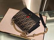 Fendi Calfskin Flap Handbag Detachable Shoulder Strap 19cm - 6