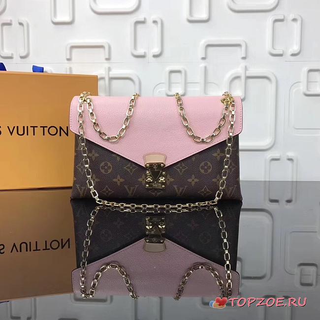 LV MONOGRAM CHAIN BAG M41200 PINK - 1