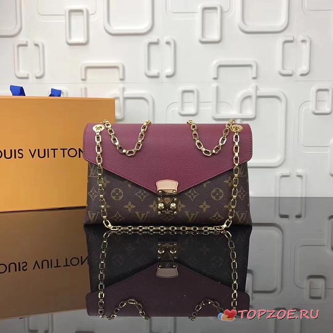 LV MONOGRAM CHAIN BAG M41200 FUCHSIA - 1