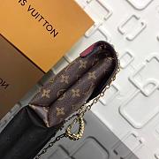 LV MONOGRAM CHAIN BAG M41200 FUCHSIA - 2