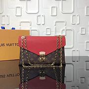 LV MONOGRAM CHAIN BAG M41200 RED - 1