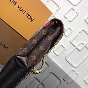 LV MONOGRAM CHAIN BAG M41200 RED - 2