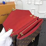 LV MONOGRAM CHAIN BAG M41200 RED - 3