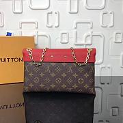 LV MONOGRAM CHAIN BAG M41200 RED - 4