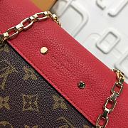 LV MONOGRAM CHAIN BAG M41200 RED - 6