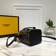 FENDI MON TRESOR BROWN LEATHER MINI-BAG - 2