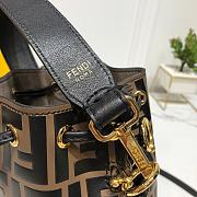 FENDI MON TRESOR BROWN LEATHER MINI-BAG - 4