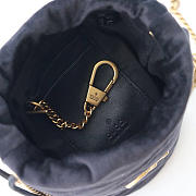 gucci black gg marmont gold vuckle leather - 3