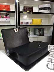 CHANEL LARGE BOY BAG BLACK CAVIAR LEATHER 30CM - 3