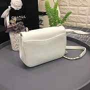 ZBAGS CHANEL NEW SHEEPSKIN SMALL SQUARE BAG WHITE - 5