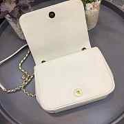 ZBAGS CHANEL NEW SHEEPSKIN SMALL SQUARE BAG WHITE - 2