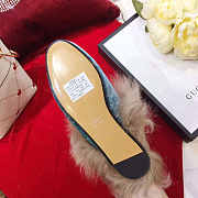 GUCCI RABBIT FUR FLAT SLIPPERS - 4