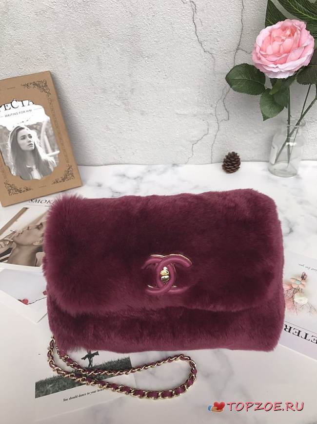 CHANEL WOC CHAIN BAG A69900 ROSE RED - 1