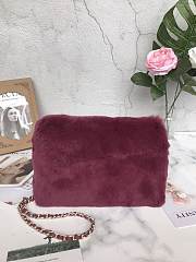 CHANEL WOC CHAIN BAG A69900 ROSE RED - 3