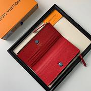 LV ADÈLE WALLET MONOGRAM RED - 6