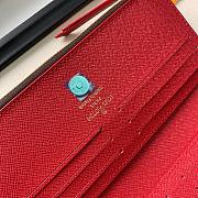 LV ADÈLE WALLET MONOGRAM RED - 4