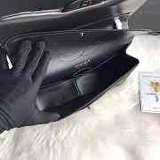 CHANEL CAVIAR LAMBSKIN LEATHER FLAP BAG BLACK 30CM - 3