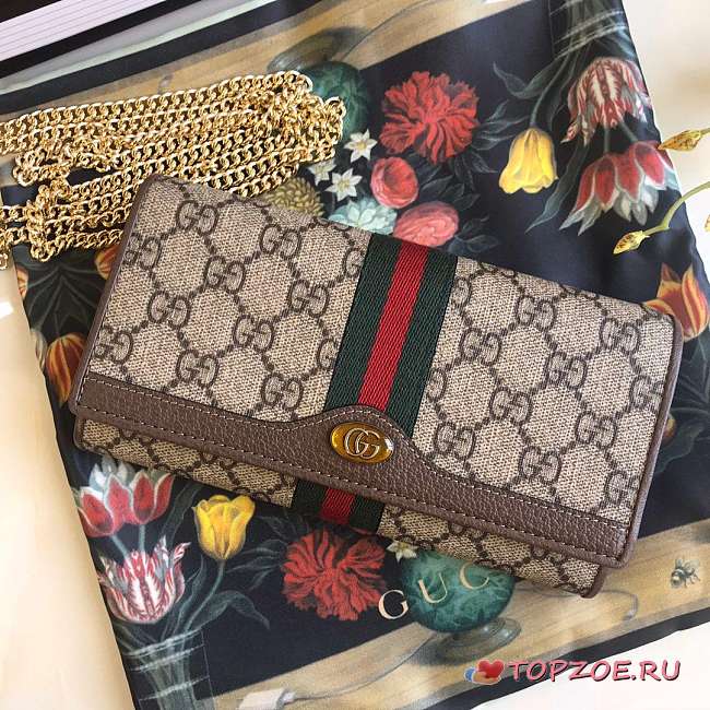 GUCCI WALLET MINI BAG GG PATTERNS AND WEB STRIPES - 1