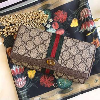 GUCCI WALLET MINI BAG GG PATTERNS AND WEB STRIPES