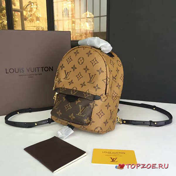 LOUIS VUITTON PALM SPRINGS BACKPACK MINI MONOGRAM CANVAS REVERSE - 1
