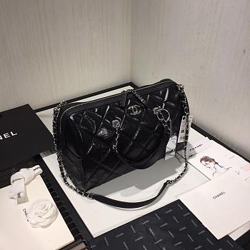 CHANEL NEW AS1322 BOSTON PILLOW BAG BLACK