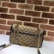 GUCCI GG MARMONT SMALL SHOULDER BEIGE EBONY GG - 4