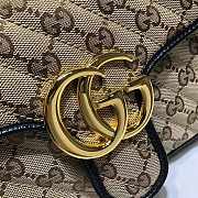 GUCCI GG MARMONT SMALL SHOULDER BEIGE EBONY GG - 6