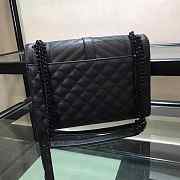 YSL ENVELOPE MEDIUM BAG ALL BLACK - 2
