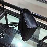 YSL ENVELOPE MEDIUM BAG ALL BLACK - 4