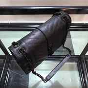 YSL ENVELOPE MEDIUM BAG ALL BLACK - 3