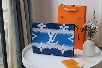 LOUIS VUITTON NEW CLUTCH BAG BLUE