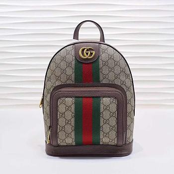 GUCCI OPHIDIA GG SUPREME CANVAS BACKPACK