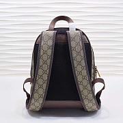 GUCCI OPHIDIA GG SUPREME CANVAS BACKPACK - 4