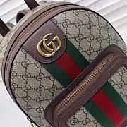 GUCCI OPHIDIA GG SUPREME CANVAS BACKPACK - 3