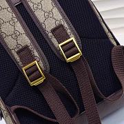 GUCCI OPHIDIA GG SUPREME CANVAS BACKPACK - 2