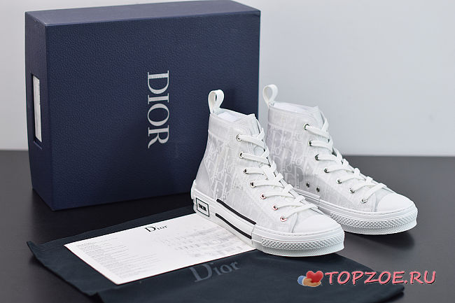 DIOR HIGH SNEAKERS WHITE - 1